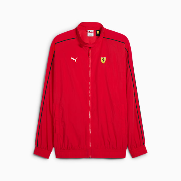 Scuderia Ferrari Race T7 Oversized Jacket Men, Rosso Corsa, large-MEX
