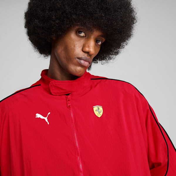 Scuderia Ferrari HP Race T7 Oversized Jacket Men, Rosso Corsa, large-ZAF