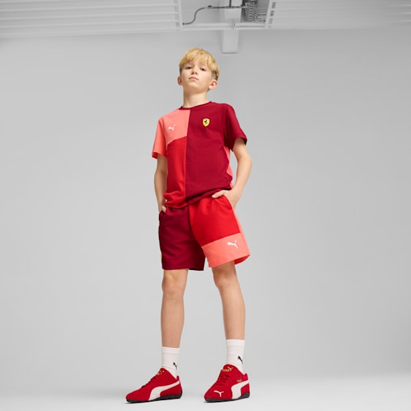 Scuderia Ferrari HP Race Lifestyle Shorts Youth, Rosso Corsa, large-MEX