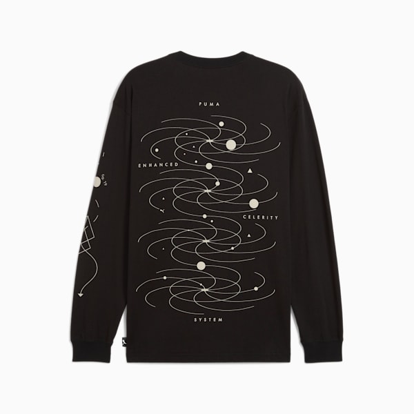 House Of Graphics Celerity Long Sleeve Top Men, PUMA Black, large-ZAF