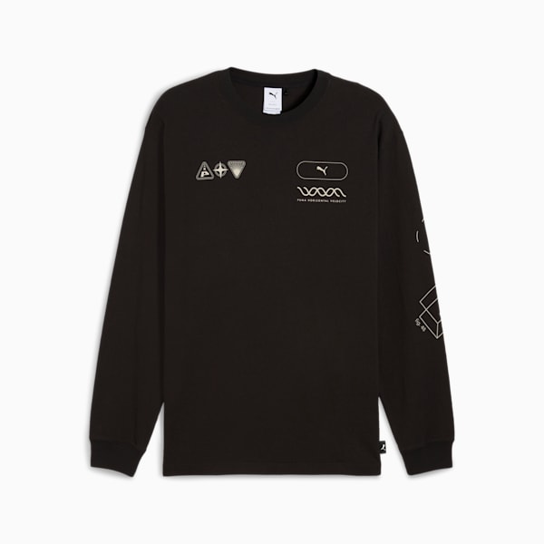 House Of Graphics Celerity Long Sleeve Top Men, PUMA Black, large-ZAF