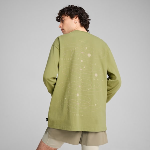 Remera manga larga House Of Graphics Celerity para hombre, Calming Green, large-ARG