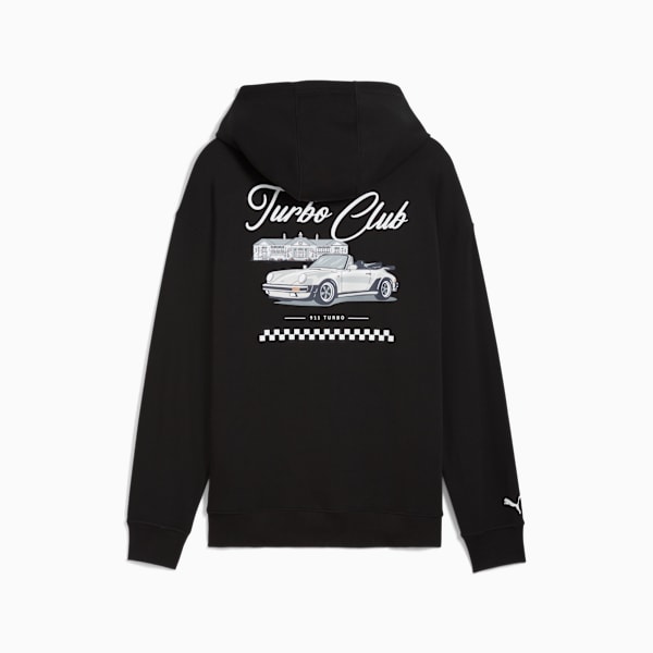 Porsche Legacy Graphic Hoodie Men, PUMA Black, large-MEX