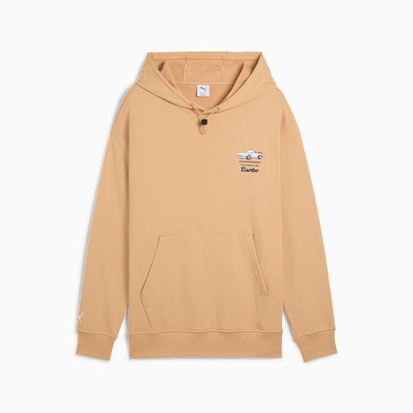 Porsche Legacy Graphic Hoodie Men, Warm Beige, large-ZAF