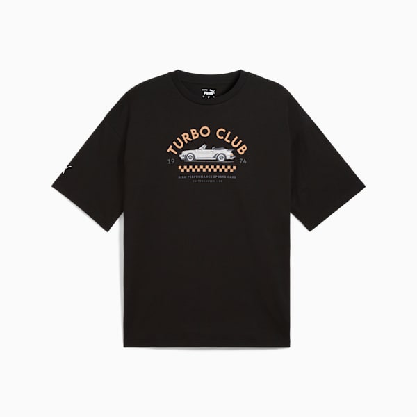 Porsche Legacy Graphic Tee 2 Men, PUMA Black, large-ZAF