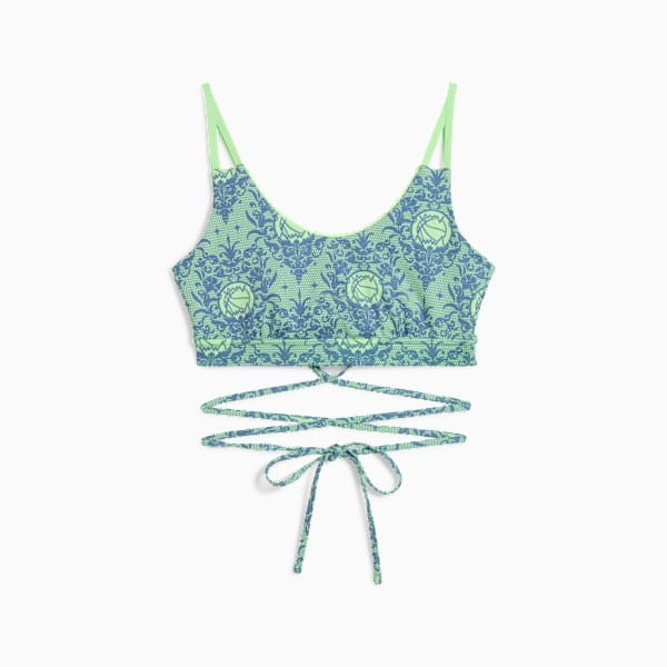 Top deportivo Lace Em Up para mujer, Spring Fern-AOP, large-ARG
