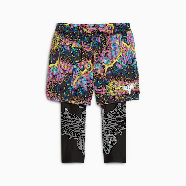 Melo Alien Skins 2-in-1 Basketball Tights Men, PUMA Black, large-MEX