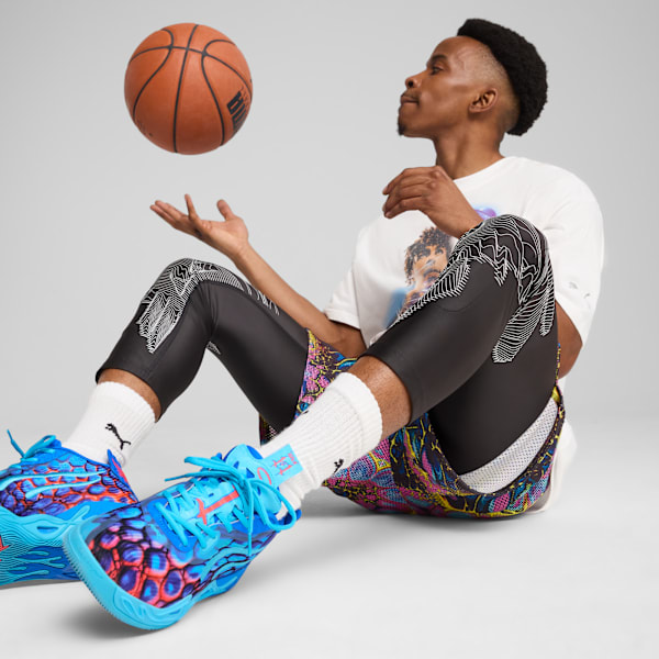 Melo Alien Skins 2-in-1 Basketball Tights Men, PUMA Black, large-MEX