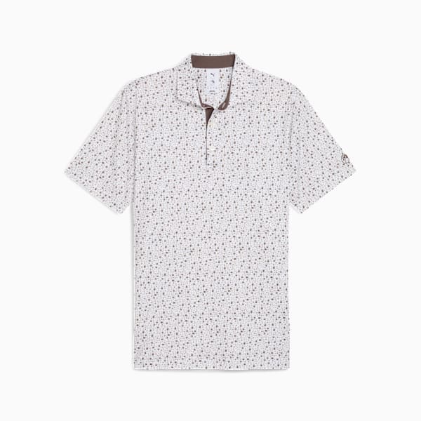 PUMA x ARNOLD PALMER Tea Time Golf Polo Men, White Glow-Flat Bronze, large-ZAF