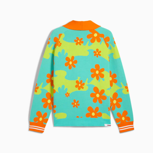 PUMA HOOPS x SCOOBY DOO Sweater Men, Aquatic-Lime Smash-AOP, large-ZAF