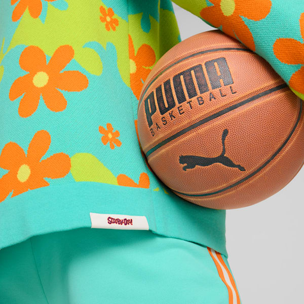 PUMA HOOPS x SCOOBY DOO Sweater Men, Aquatic-Lime Smash-AOP, large-ZAF