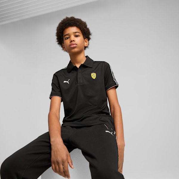 Scuderia Ferrari HP Race Cloudspun Polo Youth, PUMA Black, large-ZAF