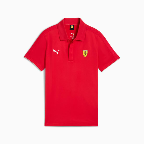 Playera polo Scuderia Ferrari Race Premium para hombre, Rosso Corsa, large-MEX