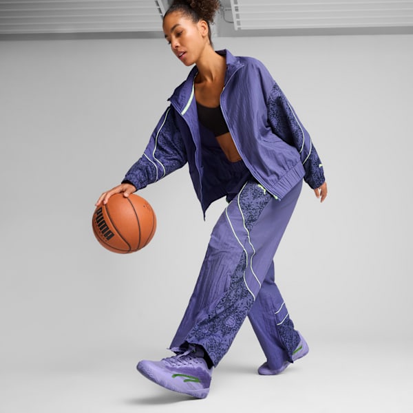 Pantalón Track Lace Em Up para mujer., Blue Crystal-AOP, large-ARG