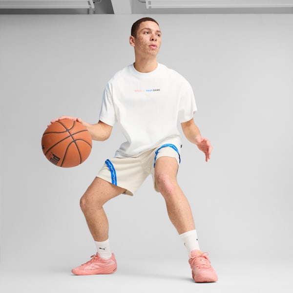 Dress Code Jawline Basketball Shorts Men, Alpine Snow, large-ZAF