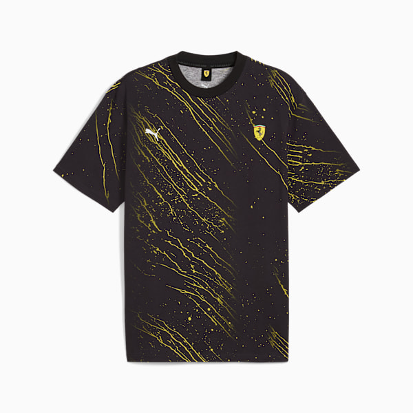 Scuderia Ferrari HP Race Color Splash All-over Print Tee Men, PUMA Black, large-ZAF