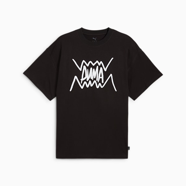 Jaws Core Basketball Tee Men, PUMA Black, large-MEX
