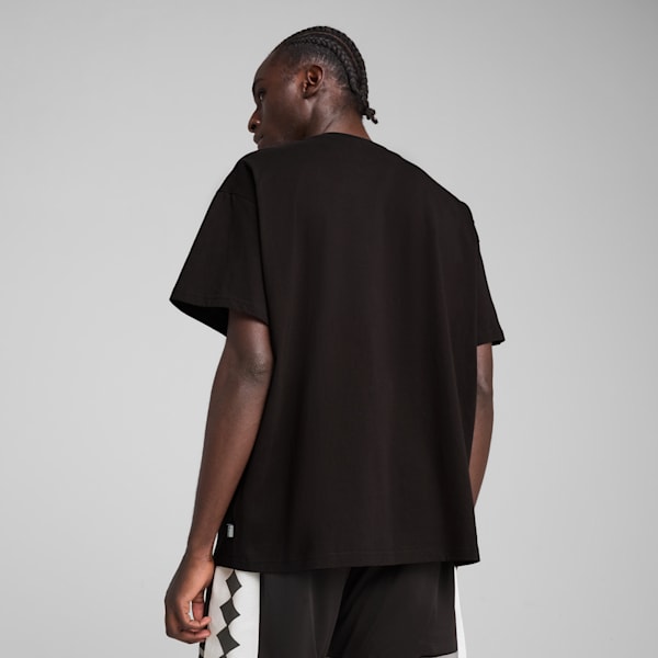 Jaws Core Basketball Tee Men, PUMA Black, large-MEX