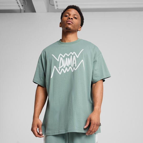Camiseta de baloncesto Jaws Core para hombre, Green Moon, large-MEX
