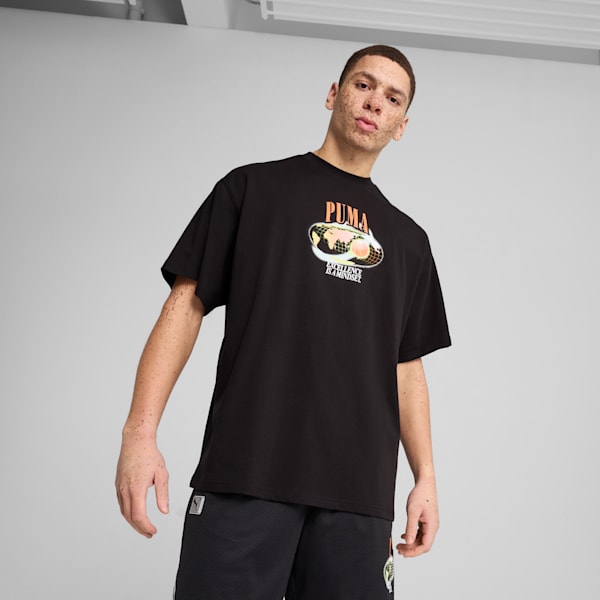 Hoop Dreamz Oversized Tee IV Unisex, PUMA Black, large-MEX