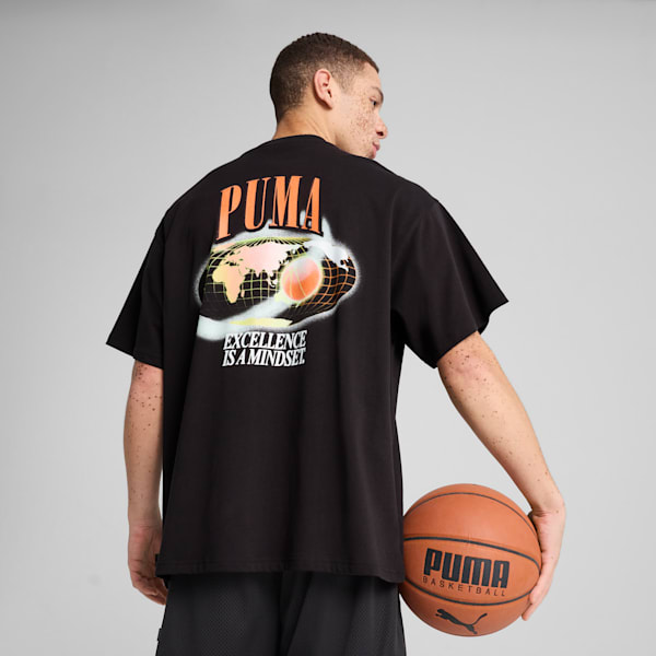 Hoop Dreamz Oversized Tee IV Unisex, PUMA Black, large-ZAF