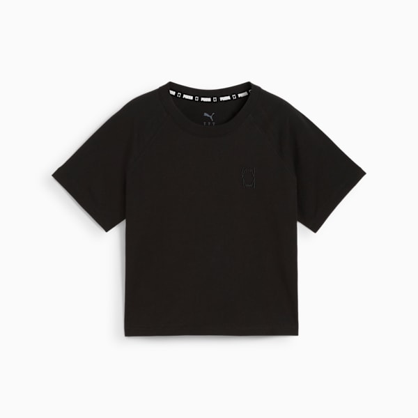 Remera corta Pivot para mujer, PUMA Black, large-ARG