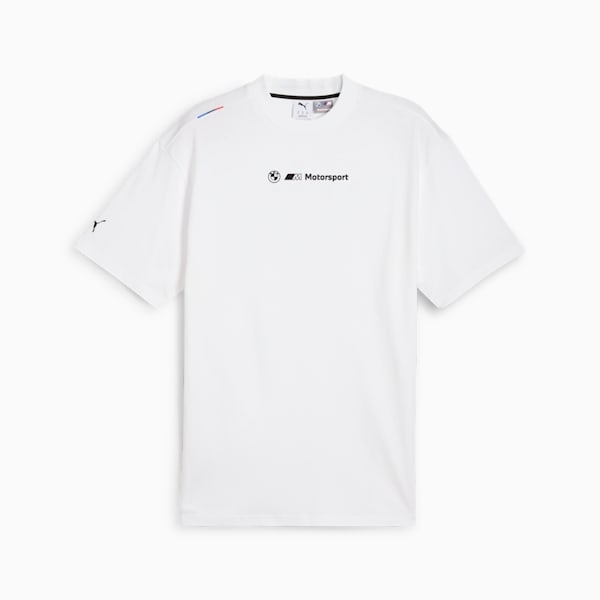 BMW M Motorsport Lifestyle Car Graphic Tee Men, PUMA White, large-ZAF