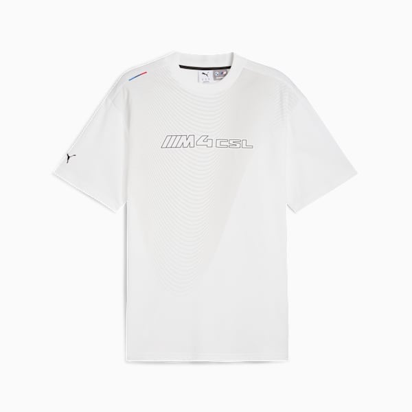 BMW M Motorsport Lifestyle Logo Tee Men, PUMA White, large-ZAF
