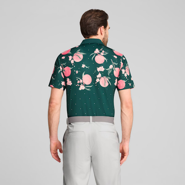 MATTR Freshly Picked Golf Polo Men, Dark Myrtle-Pink Fruit, large-ZAF