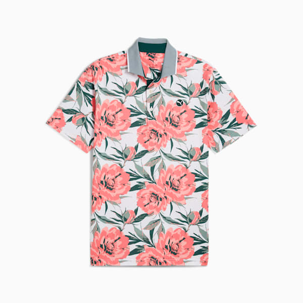 MATTR Beautiful Game Golf Polo Men, White Glow-Red Fire, large-ZAF