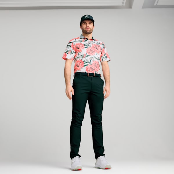 MATTR Beautiful Game Golf Polo Men, White Glow-Red Fire, large-ZAF