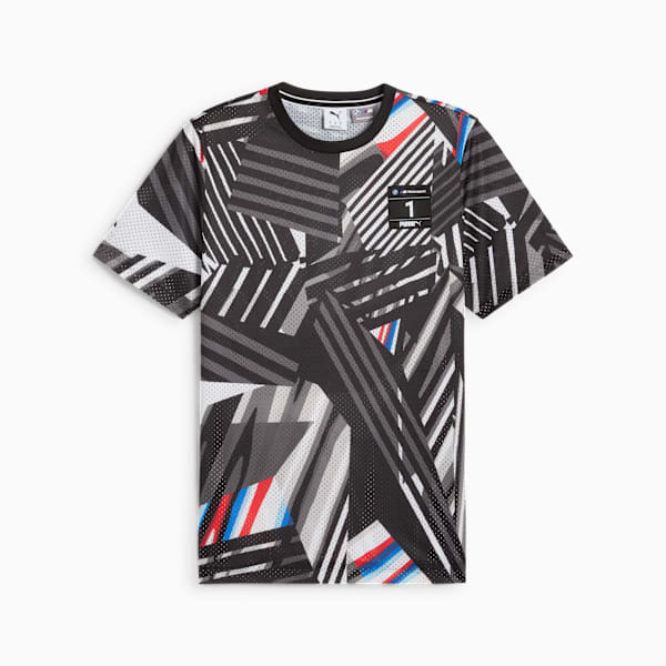 BMW M Motorsport All-over Print Tee Men, PUMA Black, large-ZAF