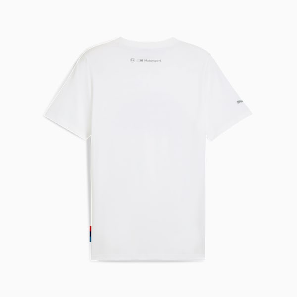 BMW M Motorsport Essentials Graphic Tee Men, PUMA White, large-ZAF