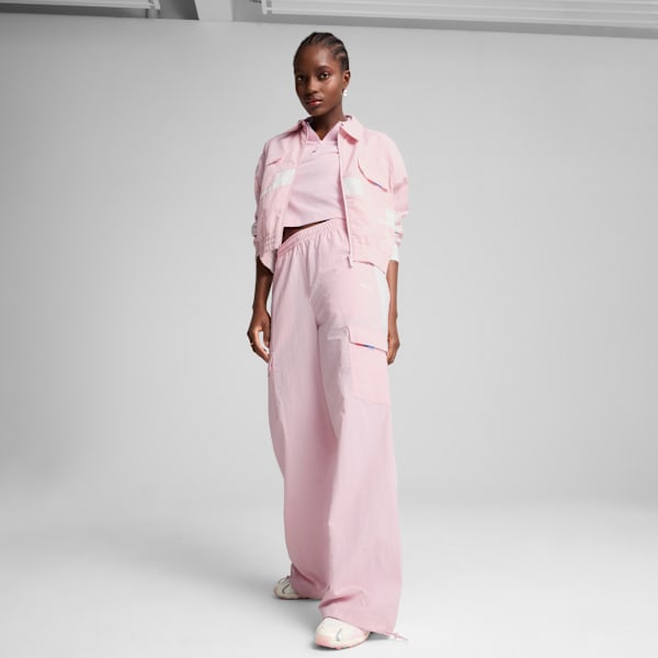 BMW M Motorsport Woven Cargo Pants Women, Rose Mauve, large-ZAF