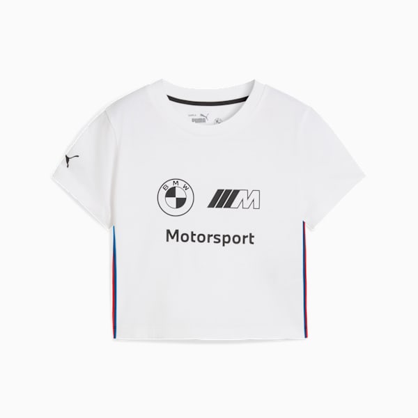 BMW M Motorsport Graphic Baby Tee Women, PUMA White, large-ZAF