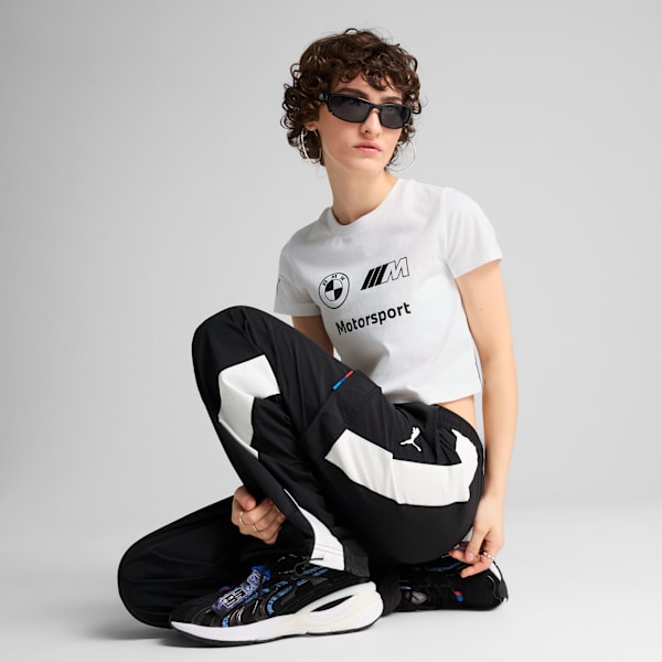 BMW M Motorsport Graphic Baby Tee Women, PUMA White, large-ZAF