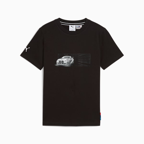 BMW Motorsport Car Graphic Tee Youth, PUMA Black, large-ZAF