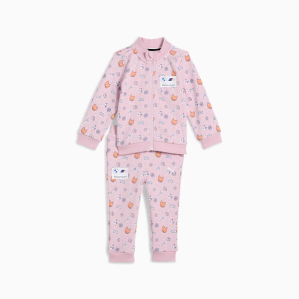 BMW M Motorsport All-over Print Long Sleeve Set Toddler, Rose Mauve-AOP, large-ZAF