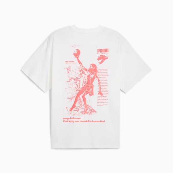 Camiseta The First Buckets Hombre, PUMA White, large-ARG