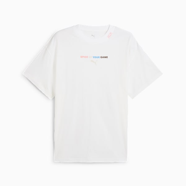 Spicy Dylan Tee Men, PUMA White, large-ZAF
