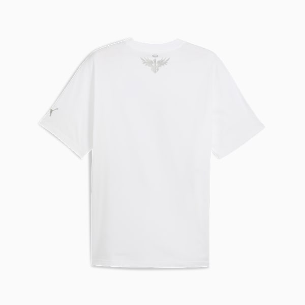 Remera de básquet Melo Alien Skins I para hombre, PUMA White, large-ARG