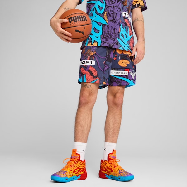Melo Phoenix Basketball Shorts Men, Blue Crystal-AOP, large-ZAF