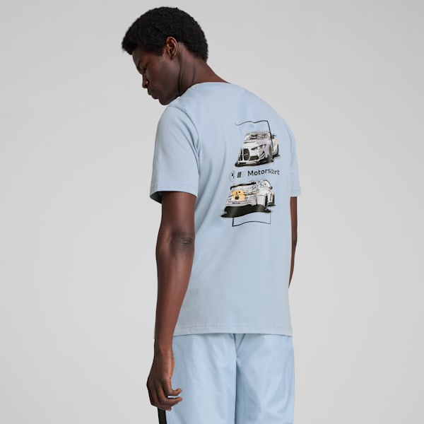 BMW M Motorsport Car Graphic Tee 2 Men, Blue Wash, large-MEX