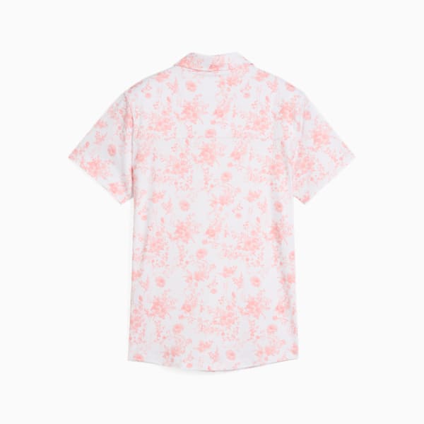 CLOUDSPUN Toile Short Sleeve Polo Women, Pink Fruit, large-ZAF