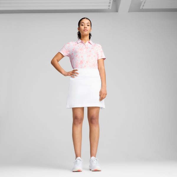 CLOUDSPUN Toile Short Sleeve Polo Women, Pink Fruit, large-ZAF