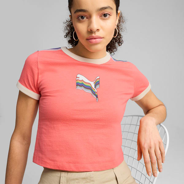 Playera mujer EQUAL LOVE CONFEDERATION, Peach Frost, large-MEX