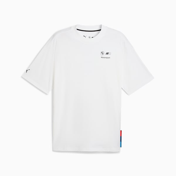BMW M Motorsport Color Splash Tee Men, PUMA White, large-ZAF