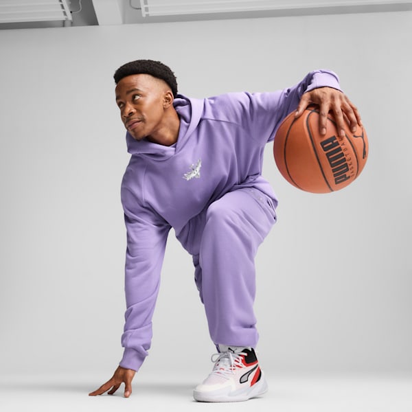 Melo Alwayz On 1 Basketball Hoodie Men, Lavender Alert, large-MEX