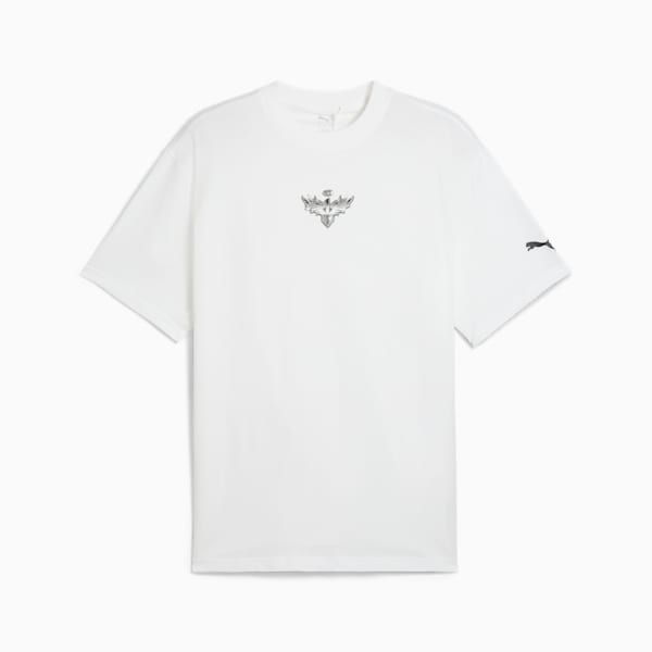 Melo Alwayz On 1 Basketball Tee Men, PUMA White, large-MEX