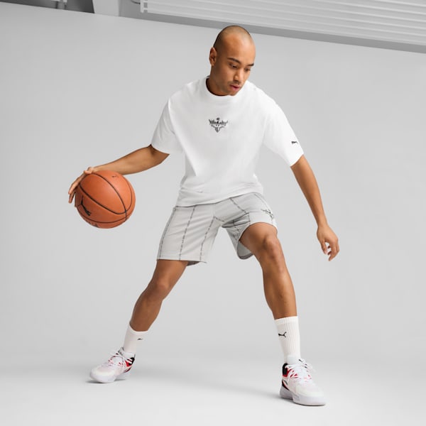 Melo Alwayz On 1 Basketball Tee Men, PUMA White, large-MEX